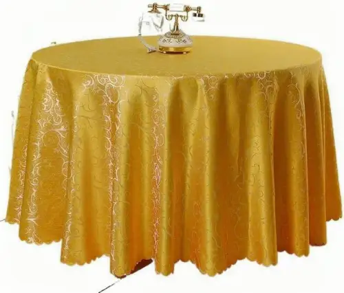 Damask and Sequin Table Covers